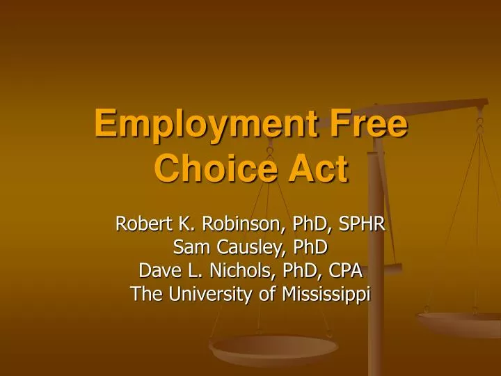 employment free choice act