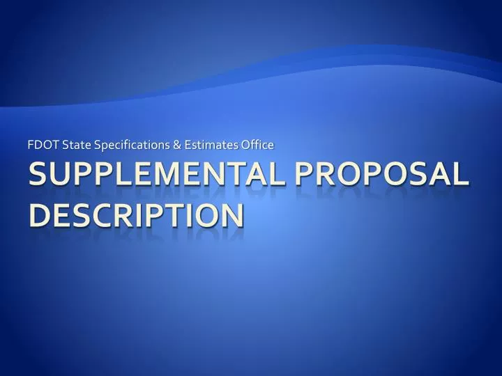 fdot state specifications estimates office