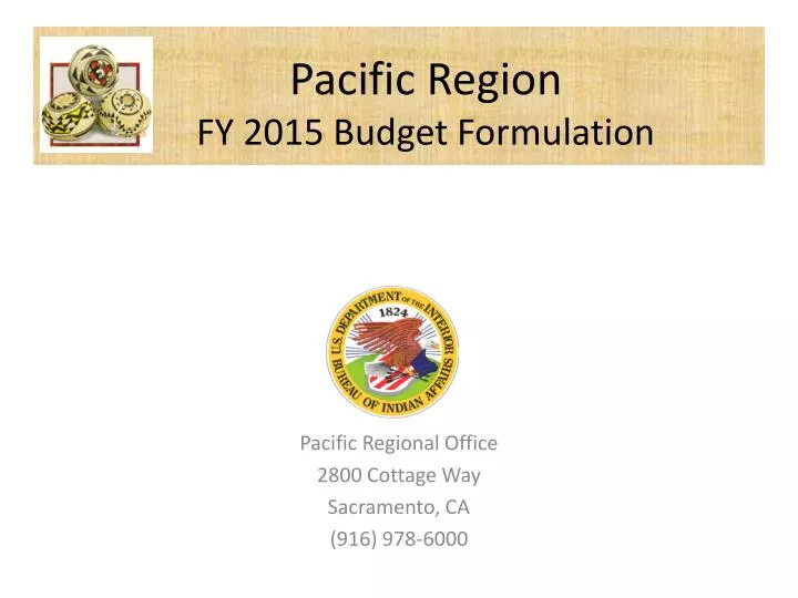 pacific region fy 2015 budget formulation