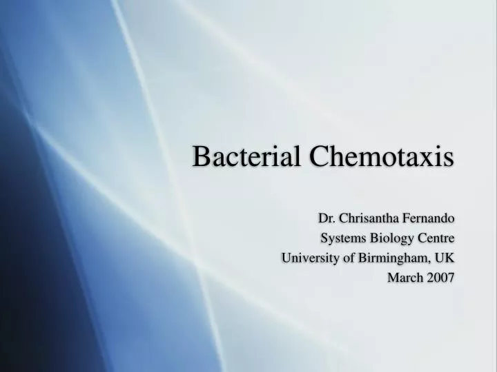 bacterial chemotaxis