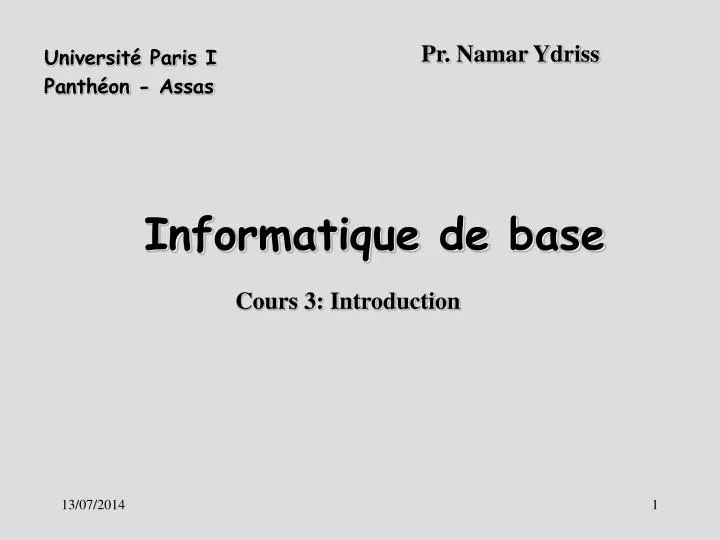 informatique de base