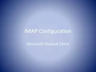 IMAP Configuration