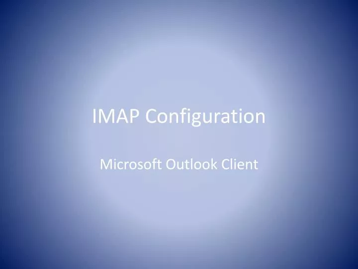 imap configuration