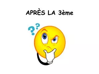 apr s la 3 me