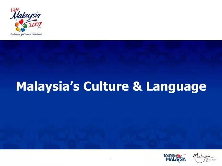 malaysia s culture language