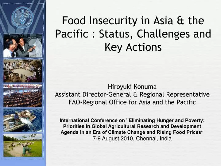 food insecurity in asia the pacific status challenges and key actions