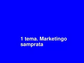 1 tema marketingo samprata
