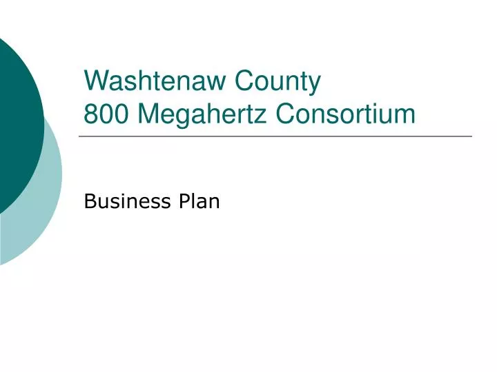 washtenaw county 800 megahertz consortium