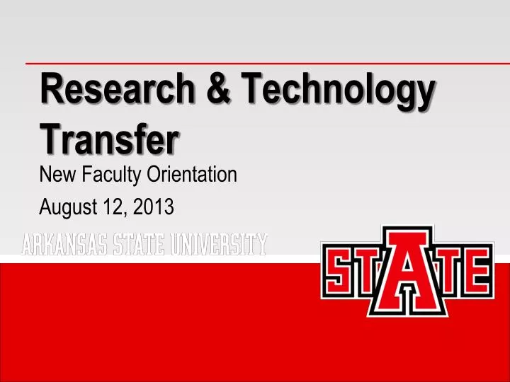 research technology transfer