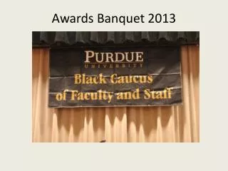 Awards Banquet 2013