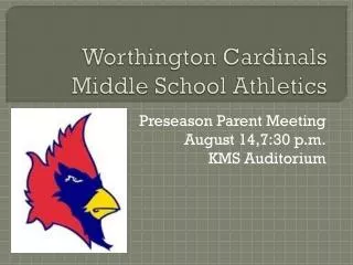 Worthington Cardinals Middle School Athletics