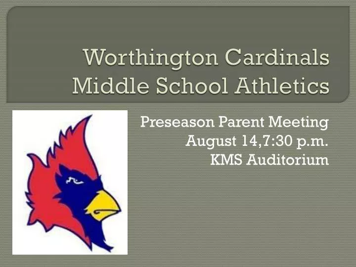 worthington cardinals middle school athletics