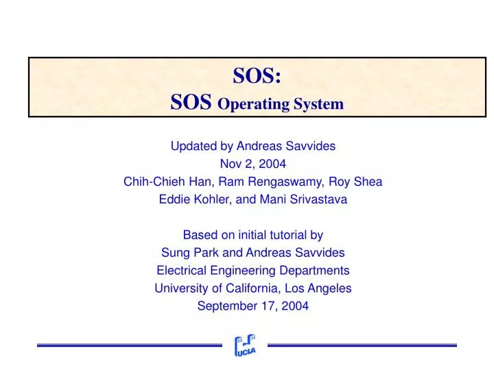 sos sos operating system