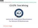 CS 679 : Text Mining