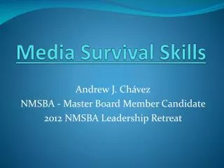 Media Survival Skills