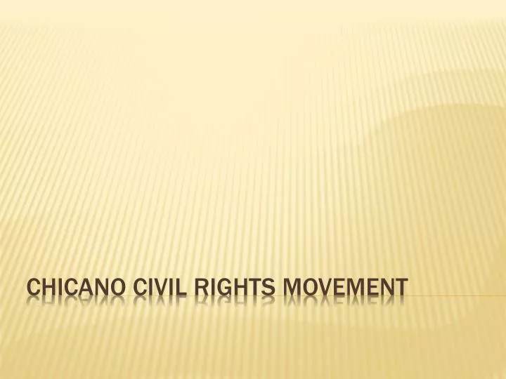 chicano civil rights movement