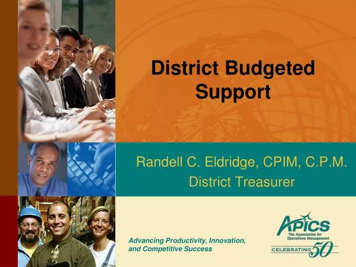 district budgeted support