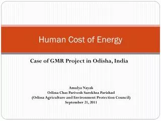 Human Cost of Energy