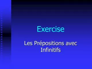 exercise