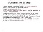 DODSER Step By Step - slide 1