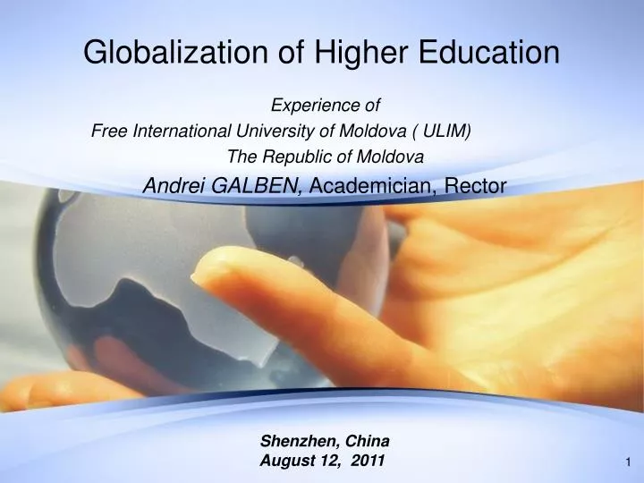 globalization of higher education