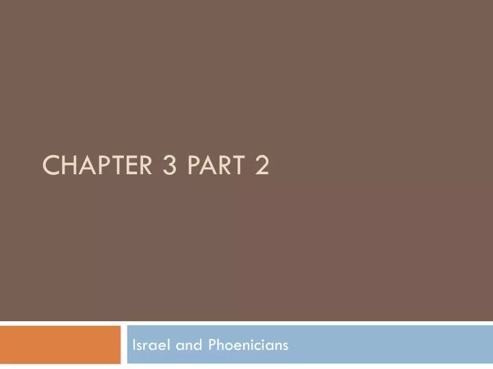 chapter 3 part 2