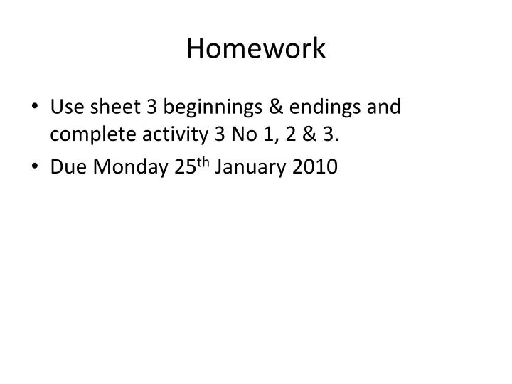 homework