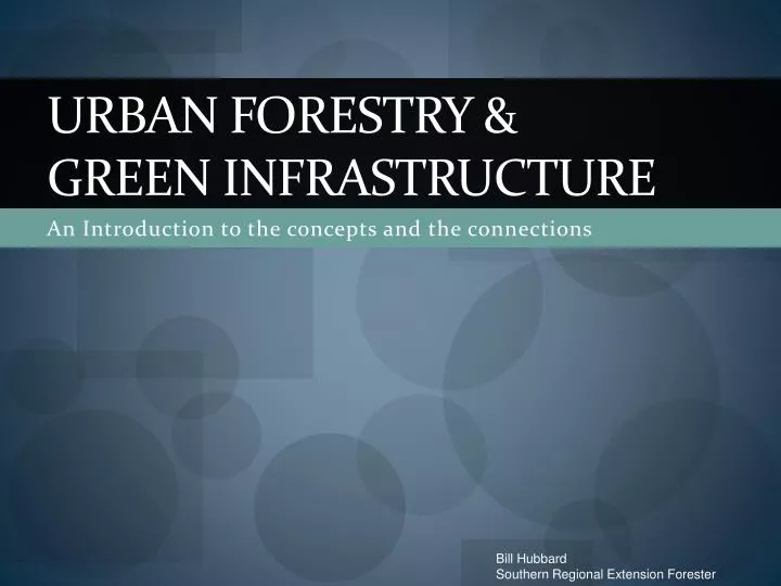 urban forestry green infrastructure