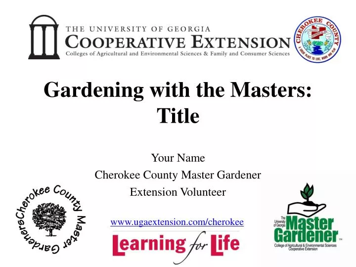 gardening with the masters title