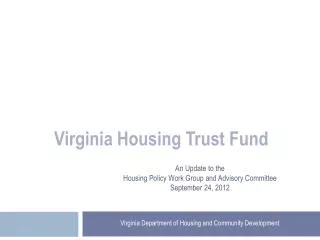 Virginia Housing Trust Fund