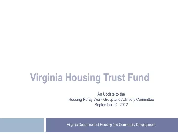 virginia housing trust fund