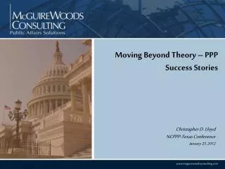 Moving Beyond Theory – PPP Success Stories