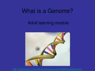 What is a Genome?