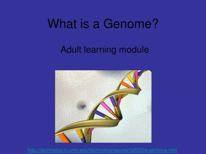 what is a genome