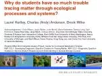 Challenges Students Face in Tracing Matter through Ecological Processes and Systems - slide 1