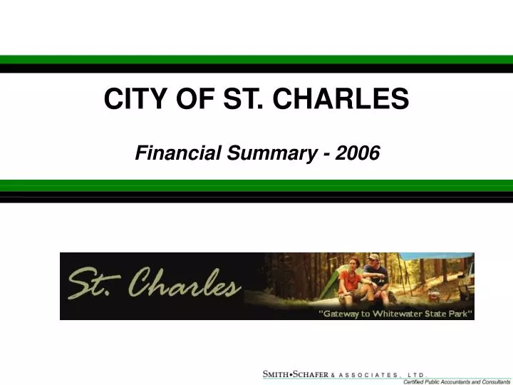 city of st charles financial summary 2006