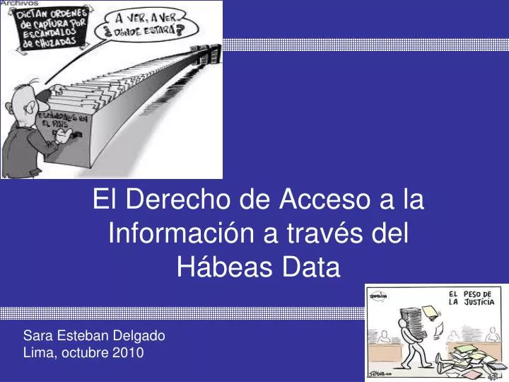 el derecho de acceso a la informaci n a trav s del h beas data