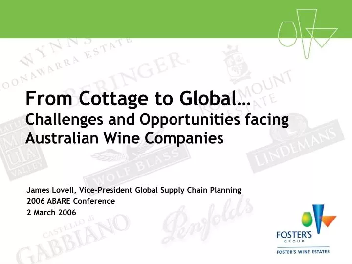 from cottage to global challenges and opportunities facing australian wine companies