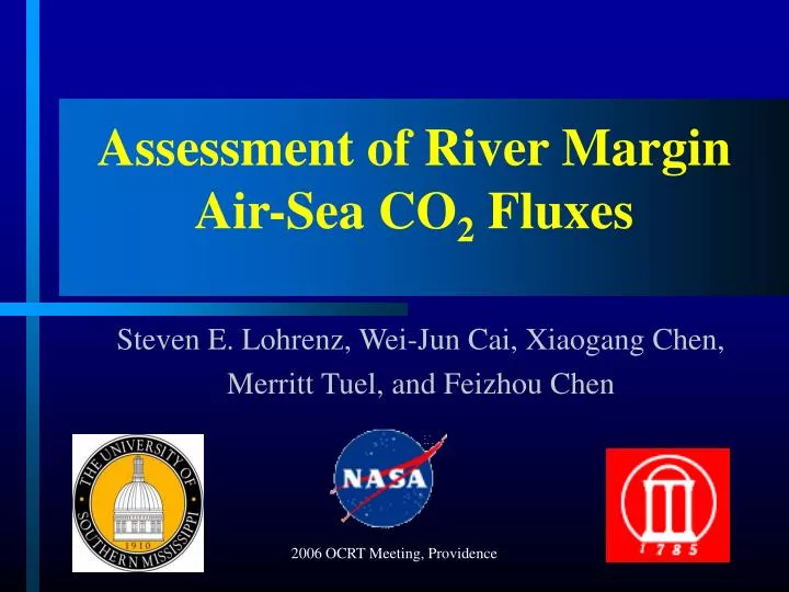 assessment of river margin air sea co 2 fluxes