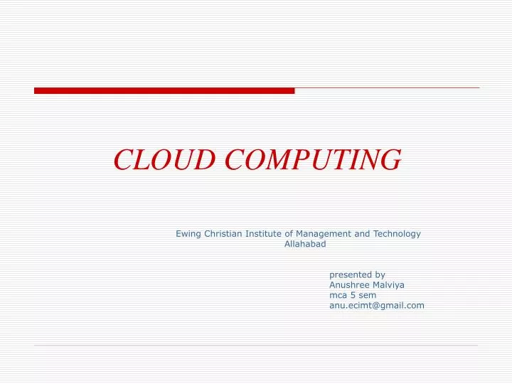 cloud computing