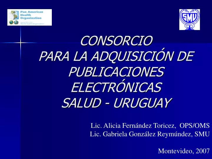 consorcio para la adquisici n de publicaciones electr nicas salud uruguay