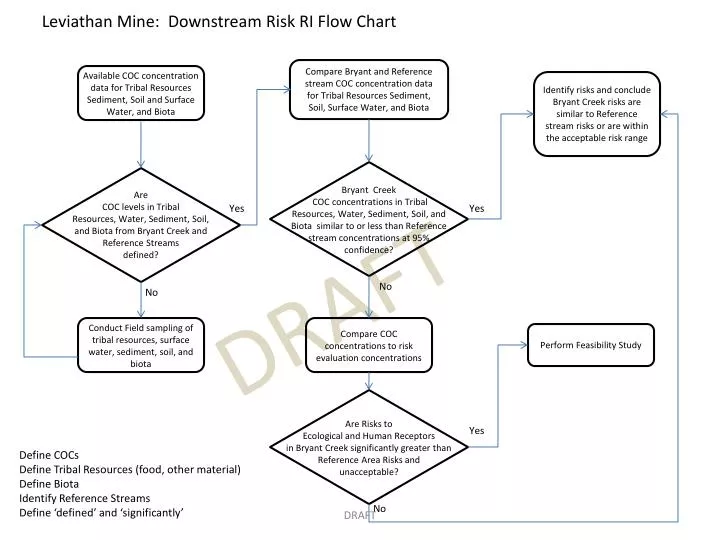 leviathan mine downstream risk ri flow chart