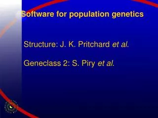 Software for population genetics