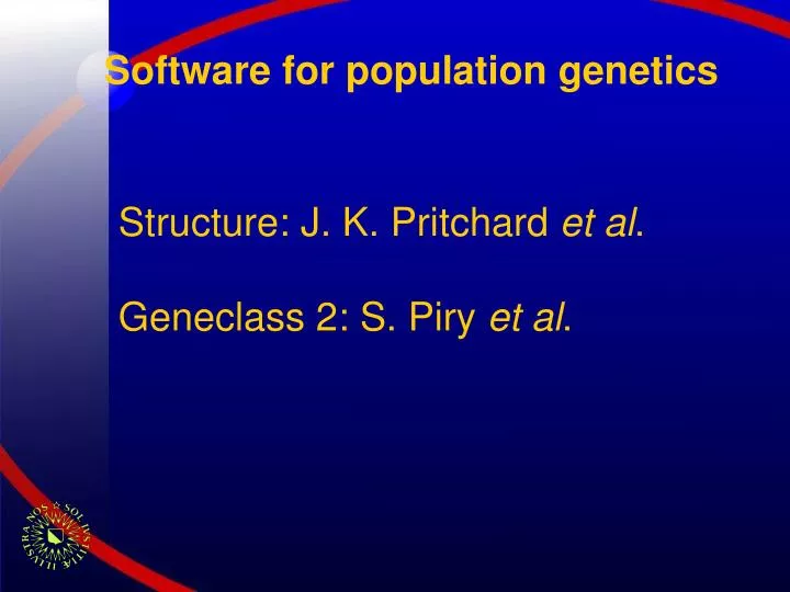 software for population genetics