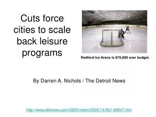 Cuts force cities to scale back leisure programs