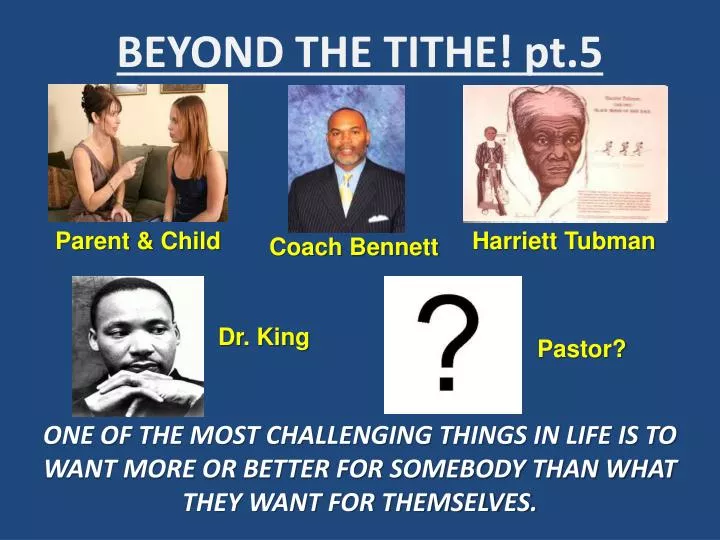 beyond the tithe pt 5
