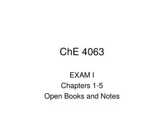 ChE 4063