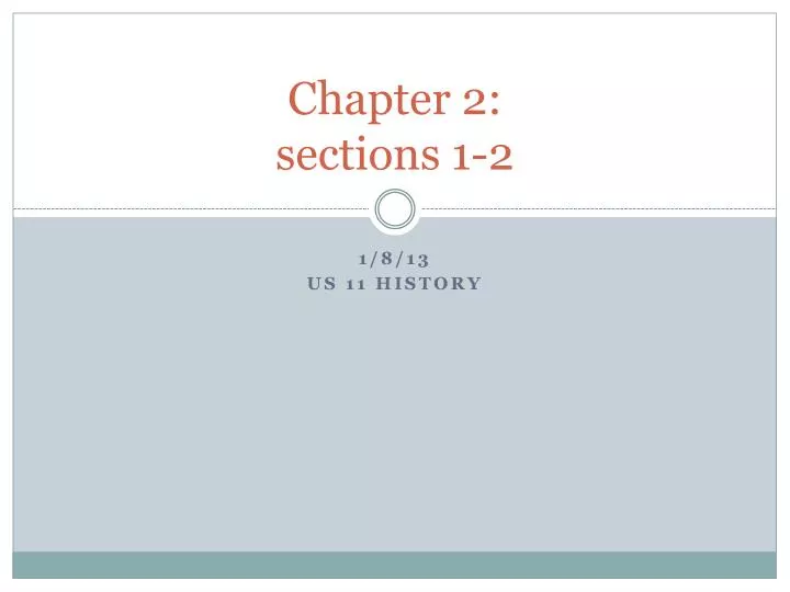 chapter 2 sections 1 2
