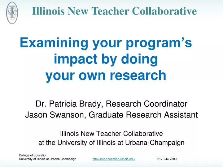 examining your program s impact by doing your own research