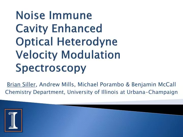noise immune cavity enhanced optical heterodyne velocity modulation spectroscopy